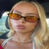 GUVIVI Retro Oval Sunglasses for Women Chic Cat Eye 90s Sunnies Lightweight Narrow Shades Trendy UV protection Sun Glasses view 2
