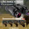 WGFXYBFY NV8300 Head-Mounted Night Vision Binoculars,3D 4K Night Vision Scope for Adults,36MP Photo Rechargeable with 32GB Memory Card and Bracket,Black view 3