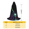 YQxwJL Laser Lights Print Unisex Hooded Robe Cloak Vampire Witch Cape Cosplay Costume For Halloween Cosplay view 3