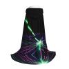 YQxwJL Laser Lights Print Unisex Hooded Robe Cloak Vampire Witch Cape Cosplay Costume For Halloween Cosplay view 4
