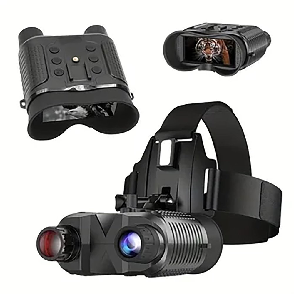 WGFXYBFY NV8160 Head-Mounted Night Vision Goggles,Rechargeable 2.7 Inch Night Vision Binoculars,1312FT Digital Infrared Spoce for Adults,7 Infrared Adjustment,with 32GB SD Card