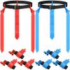 Junkin 6 6/8/10 Players Flag Football Sets Adjustable Football Belts and Flags for Youths Teens Kids Adults Players Sports Team (Red,Blue) view 1