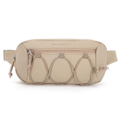 BAGSMART Fanny Packs for Women Small Belt Bag with Adjustable Strap Waist Pack for Running Workout Traveling Hiking, Camel