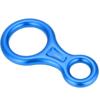 BTSEURY Climbing Descender Ring, 35KN Figure 8 Word Rope Descender Rappel Ring Rock Climbing Gear (Blue) view 1