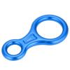 BTSEURY Climbing Descender Ring, 35KN Figure 8 Word Rope Descender Rappel Ring Rock Climbing Gear (Blue) view 4