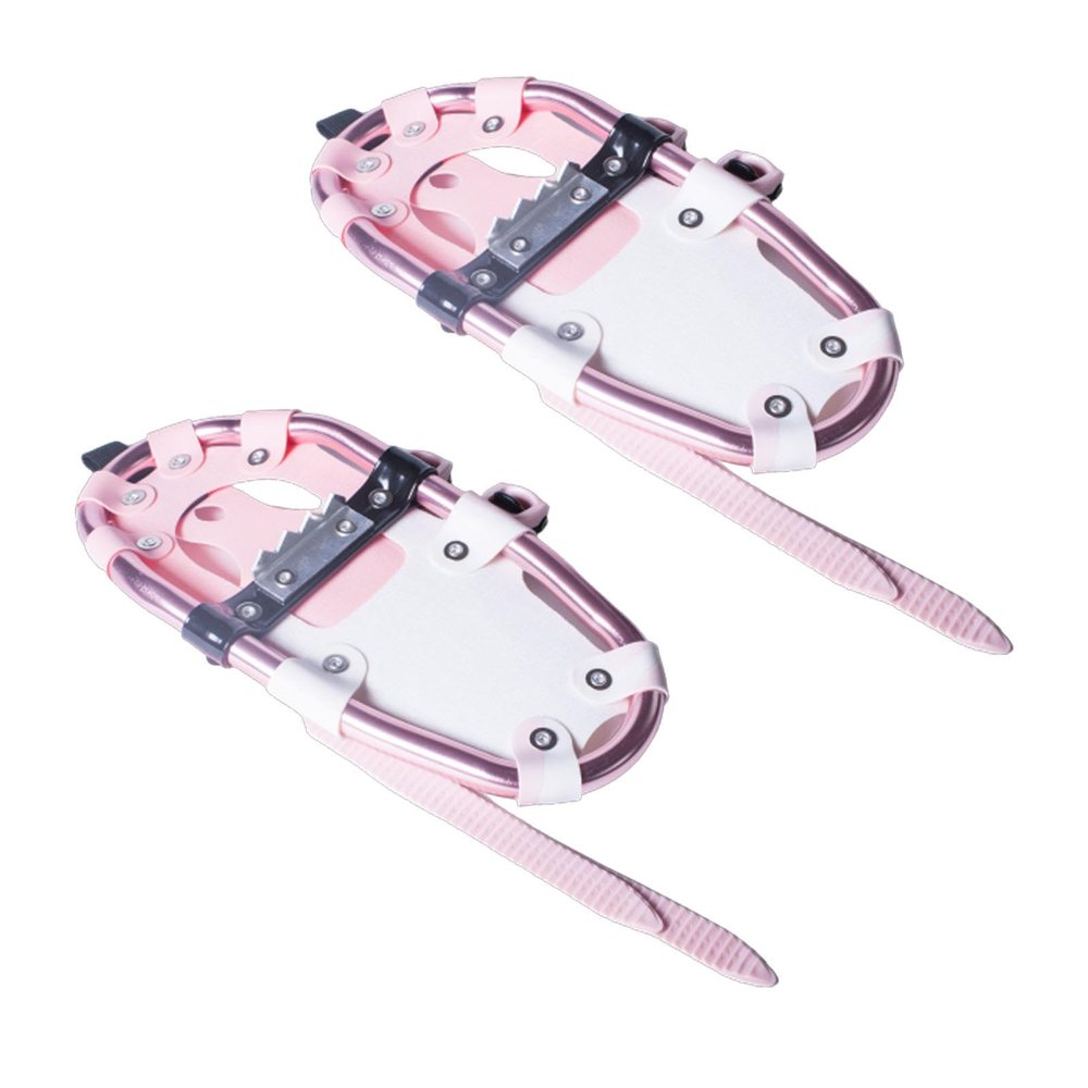 JBNCRYGD Lightweight Terrain Snowshoes,Aluminum Alloy Non-Slip Adjustable Snow Shoes,Outdoor Snow Walking Shoes,with Tote Bag, for Women Youth