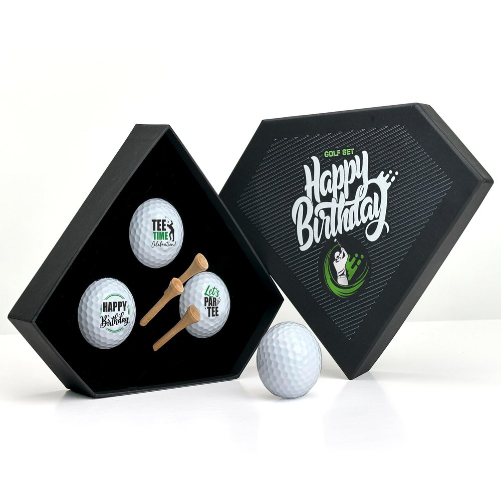 CustAmaze Golf Gifts Birthday for Him, Best Funny Golf Balls and Tees, Gifts for Golfers Men Him Dad Husband Grandpa, Golf Balls Gift Box Sets for Men Unique Golf Anniversary Present