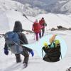 JBNCRYGD Ski Skates for Snow, Short Mini Skating Ski Shoes Snowskates Snowblades Skiboards, Portable Ice Skates for Snow Winter Sports,B view 4