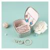 LYYRWY Jewelry Box, Jewerly Box Jewelry Jewelry Box M-INI Necklace Ring Earring Earring Stud Storage Bag Travel Cosmetic Bag Carrying Case Jewelry Box for Women(C) view 2
