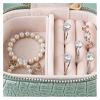 LYYRWY Jewelry Box, Jewerly Box Jewelry Jewelry Box M-INI Necklace Ring Earring Earring Stud Storage Bag Travel Cosmetic Bag Carrying Case Jewelry Box for Women(C) view 4