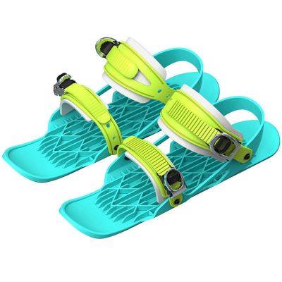 JBNCRYGD Adjusable Ski Shoes for Adults Mini Ski Skates Skating Skis Attach to Skis Boots Outdoor Skiing One Size Color Enhance Your Skiing Experience in Style,A
