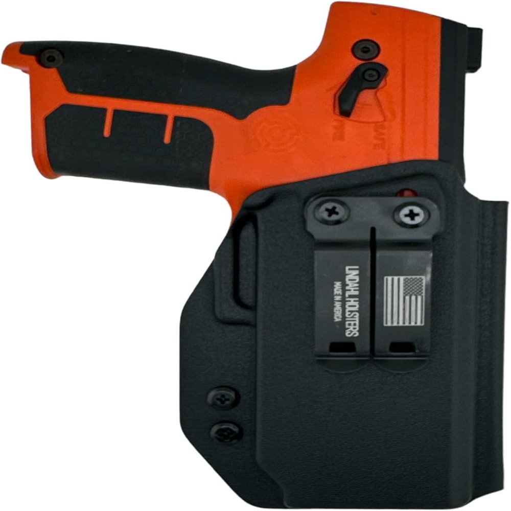 IWB Compatible with Byrna LE Launcher Holster - Optic Ready - Inside The Waistband Concealed Carry - Adjustable Cant and Retention Kydex Holster - Made in The USA (Black, Left Hand)