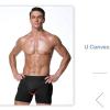 Men 4pcs Pads Fake Ass Butt Lifter Shapers Control Panties Padded Underwear(Black,X-Large) view 3