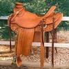 AD Saddlery Wade Tree A Fork Roping Ranch Work Leather Premium Western Horse Saddles for Horses Handmade Equestrian Trail Horse Saddle Tack Size: 10"-18" inches Seat WADE357 (16) view 1
