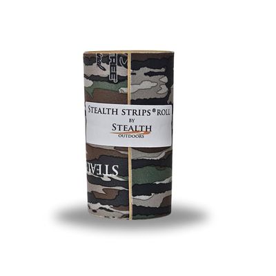 Stealth Strips Camo Silencing Tape | Self Adhesive Silencing Fabric | Great for Quieting All of Your Metal Hunting Gear and Accessories (Realtree Original, 4" Wide)