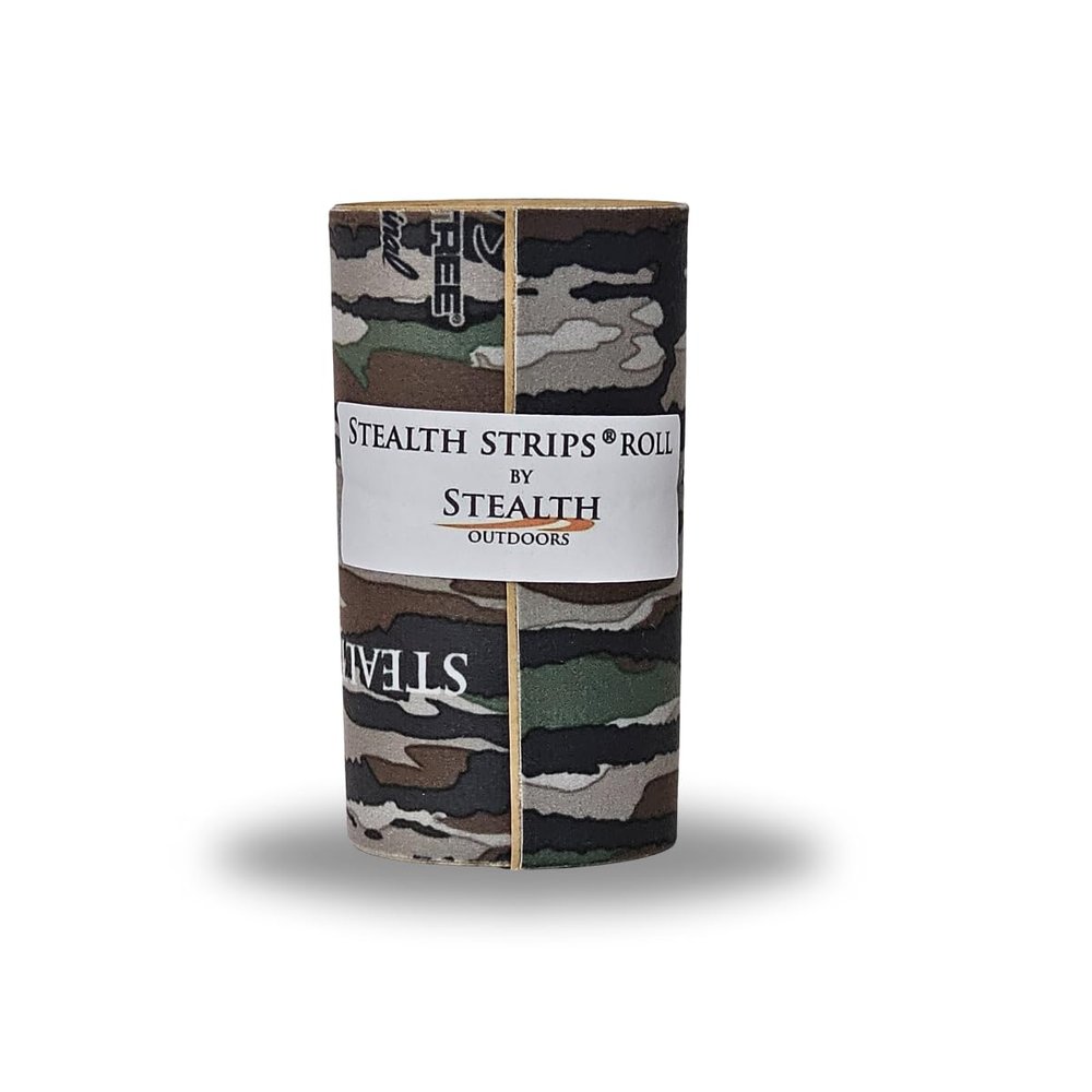 Stealth Strips Camo Silencing Tape | Self Adhesive Silencing Fabric | Great for Quieting All of Your Metal Hunting Gear and Accessories (Realtree Original, 4" Wide)