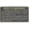 22FP003 Fun Engraved Plaque - Notice to Landlubbers 22-FP003 view 1
