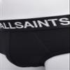 AllSaints 3pk Organic Cotton Brief (CONTOUR POUCH) Black view 4