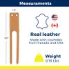 TOFL Baseball Glove Lace Kit | 6 Leather Glove Laces, a Lacing Needle, Set of Thumb & Pinky Straps | Heavy Duty Cowhide for Baseball & Softball Glove Relacing Kit | Orange view 4