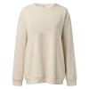 Ribbed Crew Neck Sweatshirts for Women Trendy Drop Shoulder Comfy Pullover Sweaters Tops Comfy Lightweight Long Sleeve Shirts Sweats Baggy Casual Cotton Preppy Sweatshirt Trendy Fall Outfits 2024 view 3