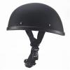 Small and Light DOT Approved German Style Motorcycle Helmet,Low Profile Cool Half Shell Electric Bicycle Helmet,Retro Moped Bike Beanie Helmets,Skull Cap for Adults Men and Women(Matte Black,X-Large) view 1