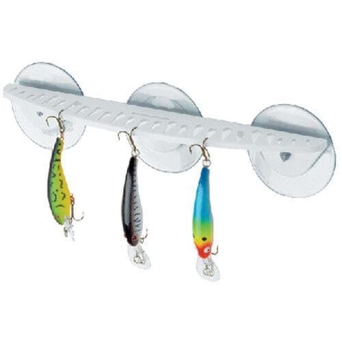 5079301 12 Inch White Plastic Lure Rack for Boats - Holds up to 25 Baits 50-79301
