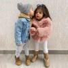 Toddler Kids Girls Faux Fur Jacket Coat Winter Warm Thick Fluffy Jacket Winter Jackets Furry Coat (Pink, 5-6 Years) view 4
