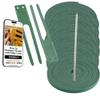 TOFL Baseball Glove Lace Kit | 6 Leather Glove Laces, a Lacing Needle, Set of Thumb & Pinky Straps | Heavy Duty Cowhide for Baseball & Softball Glove Relacing Kit | Green view 1