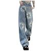 Jeans for Women High Waist Baggy Wide Leg Denim Pants Fashion Teen Girls Y2k Streetwear Stretchy Loose Hiphop Clothes view 1