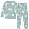 ALAZA Cute Elephant Star Balloon 2 Piece Pajama Set Long Sleeve Top and Pants Sleepwear Unisex 3T Multicolor view 2