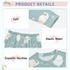 ALAZA Cute Elephant Star Balloon 2 Piece Pajama Set Long Sleeve Top and Pants Sleepwear Unisex 3T Multicolor view 4