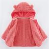 EnJoCho Newborn Infant Baby Girls Boys Jacket Ears Hooded Outerwear Zipper Warm Winter Coat Size 5 (Pink, 0-6 Months) view 2