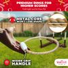 Swooc Games - Rustic Ring Toss Game (All Weather) - Easy Setup & Extra Games Included - Ring Toss Game for Adults - Outdoor Acitivities for Adults - Yard Toys for Kids - Backyard Fun - Outdoor Party view 4