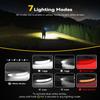 CANKROO Headlamps Rechargeable with Red Light 2 Pack, Wide Beam Running LED Head Lamp for Adults, Headlights for Head with Motion Sensor, Hard Hat Light for Running, Camping, Hiking, Hunting, Fishing view 3