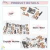 ALAZA Lovely Dog Puppy Animal 2 Piece Pajama Set Long Sleeve Top and Pants Sleepwear Unisex 6Y view 4