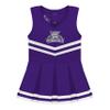 College Baby NCAA Officially Licensed Cheerleader Bodysuit Dress - Tank Top - Weber State Wildcats Logo - Purple - 3-6 Months view 1