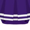 College Baby NCAA Officially Licensed Cheerleader Bodysuit Dress - Tank Top - Weber State Wildcats Logo - Purple - 3-6 Months view 2