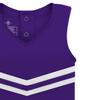 College Baby NCAA Officially Licensed Cheerleader Bodysuit Dress - Tank Top - Weber State Wildcats Logo - Purple - 3-6 Months view 3