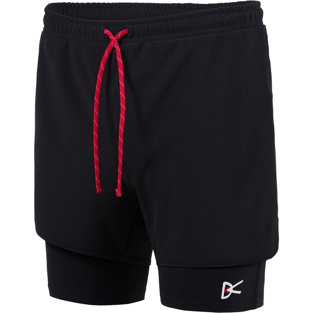 Layered Trail Shorts, Black