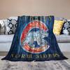Chicago City Baseball Blanket Soft Flannel Lightweight Outdoor Travel Blanket Living Room Bedroom Sofa Decoration Baseball Fan Gift 40x50 Inch view 1