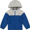 Carter's Baby Boys' Midweight Water-Resistant Fleece-Lined Jacket with Snap Pockets, Silver/Blue, 12 Months view 1