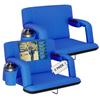 Alpcour Reclining Stadium Seat  Wide Bleacher Chair with Back Support and Cushion, Armrests, Side Pockets, and Bleachers Hook  Best Stadium Seats Chairs for Camping, Kayak, & Paddle Board Backs view 1