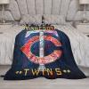 Minnesota City Baseball Blanket Soft Flannel Lightweight Outdoor Travel Blanket Living Room Bedroom Sofa Decoration Baseball Fan Gift 40x50 Inch view 3