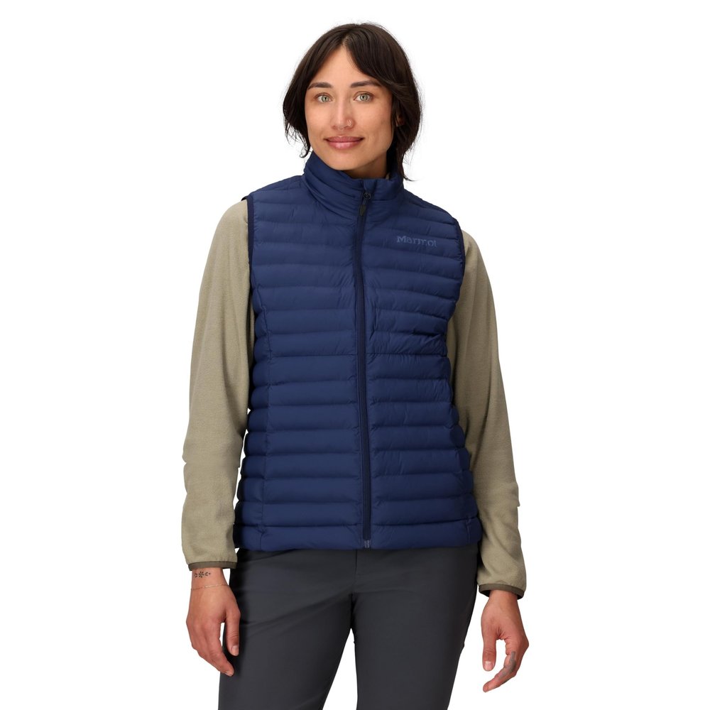 MARMOT Women's Echo Featherless Vest- Lightweight Down Alternative Puffer Vest, Arctic Navy, X-Large