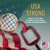 Accubat Fungo Racket for Baseball & Softball Training - Baseball Racket with Durable Frame & Replaceable Netting - Quality Design for Accurate Fly Balls & Grounders - USA Made (20 Ounce, Red) view 4