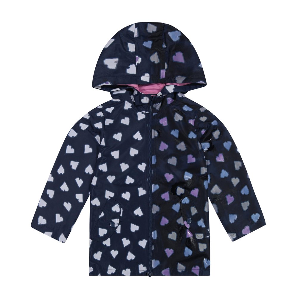 Carter's Girls Color Splash Rainslicker Rain Jacket, Purple, 5