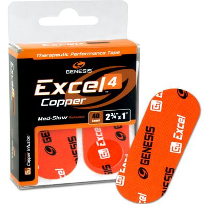 Solaravita Genesis Bowling Excel #4 Copper Performance Tape - Orange - 2.75" x 1" - 40 ct