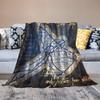 Atlanta City Baseball Blanket Soft Flannel Lightweight Outdoor Travel Blanket Living Room Bedroom Sofa Decoration Baseball Fan Gift 40x50 Inch view 1