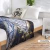 Atlanta City Baseball Blanket Soft Flannel Lightweight Outdoor Travel Blanket Living Room Bedroom Sofa Decoration Baseball Fan Gift 40x50 Inch view 4