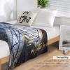 Atlanta City Baseball Blanket Soft Flannel Lightweight Outdoor Travel Blanket Living Room Bedroom Sofa Decoration Baseball Fan Gift 60x80 Inch view 4